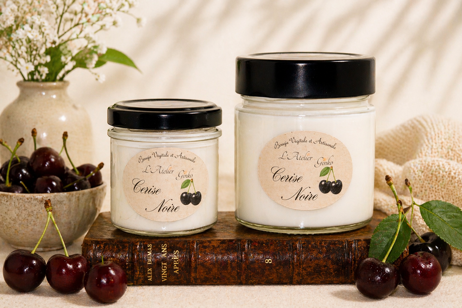 Bougie parfumée Cerise noire